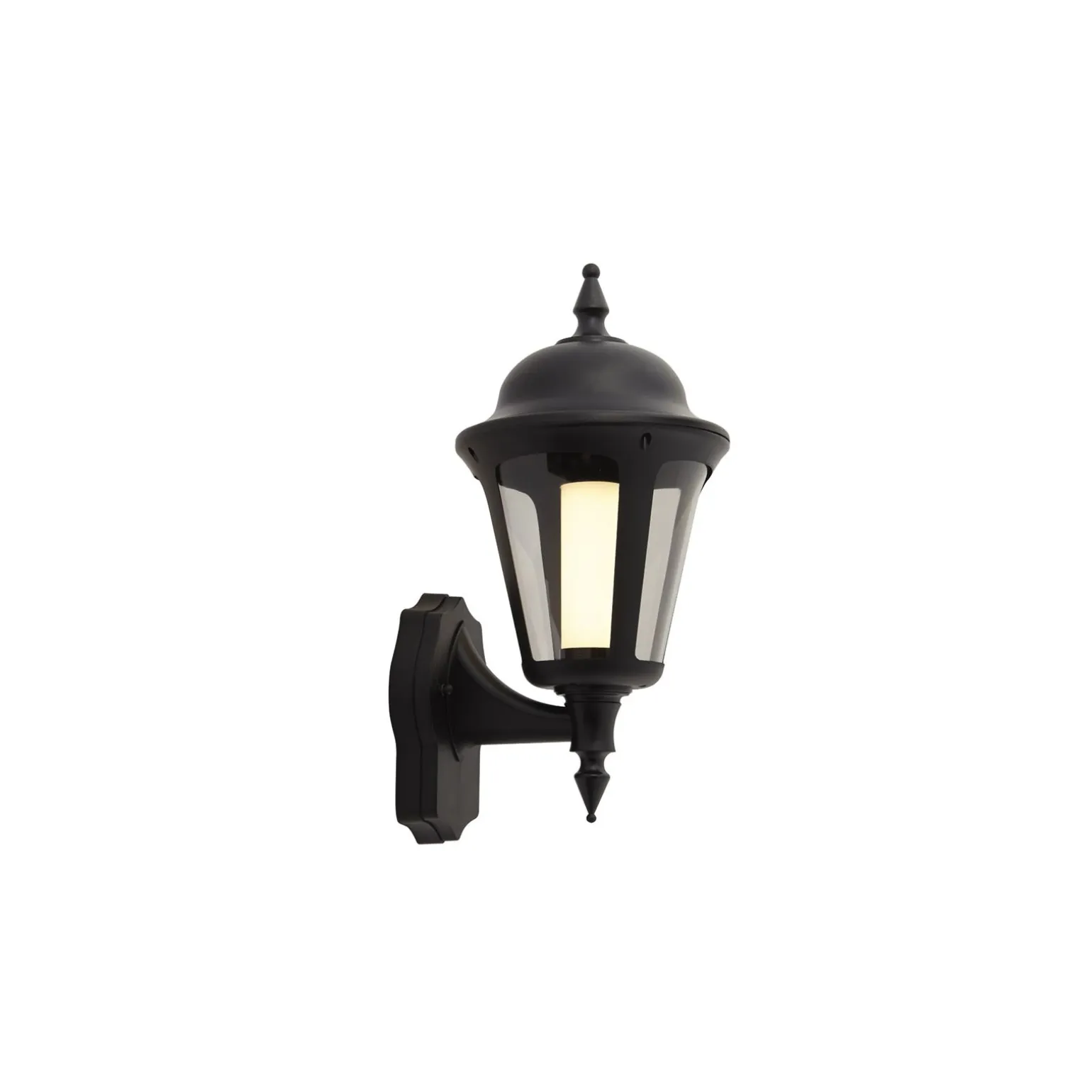 Ansell LED Vägglampa Latina Lykta Svart - Passande för E27 Upp Till 42W | IP65