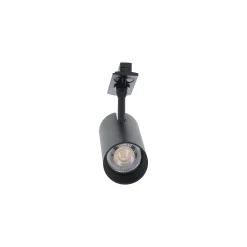 Bright Choice Komplett set 1-Fas Rail 3 Meter Svart | incl. 8x Spot + GU10 2700K 3W Dimbar + Ändkåpa, Strömkontakt och I-Anslutningsstycke