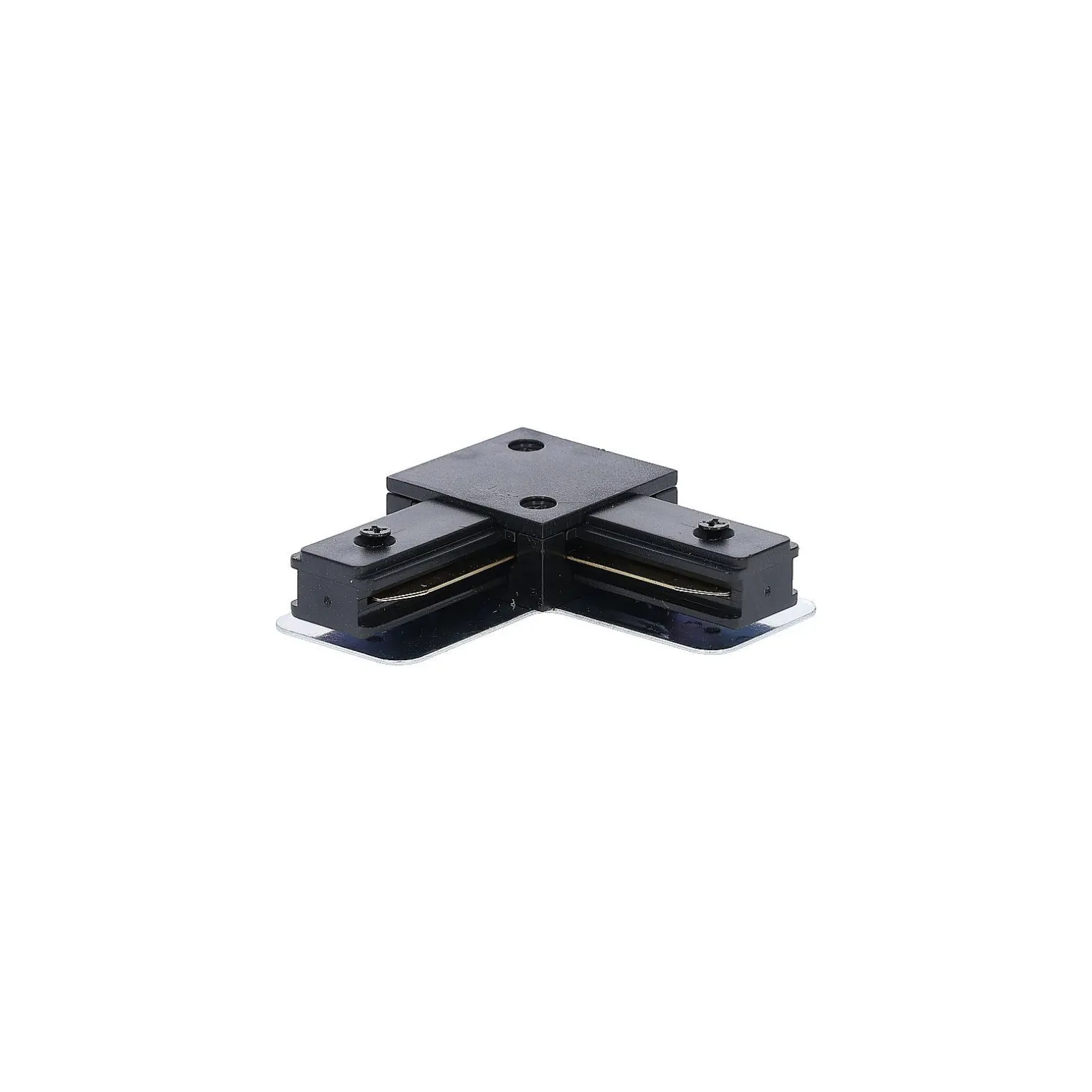 Bright Choice Komplett set 1-Fas Rail L 2 x 2 Meter Svart | incl. 9x Spot + GU10 2700K 3W Dimbar + Ändkåpa, Strömkontakt och L -Anslutningsstycke