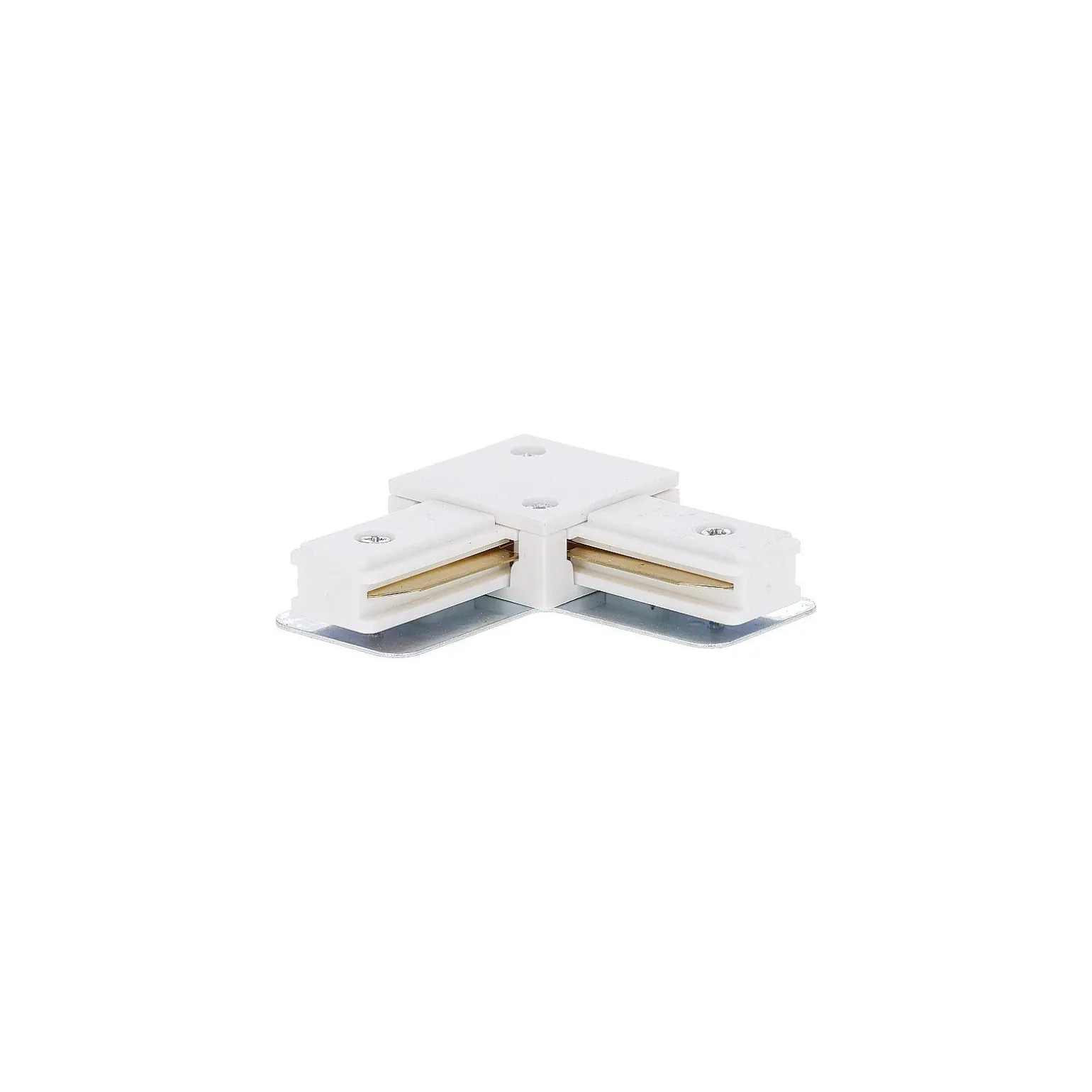 Bright Choice Komplett set 1-Fas Rail L 1,5 x 1,5 Meter Vit | incl. 6x Spot + GU10 2700K 3W Dimbar + Ändkåpa, Strömkontakt och L -Anslutningsstycke