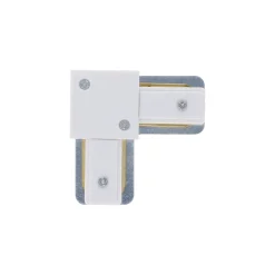 Bright Choice Komplett set 1-Fas Rail L 1 x 1 Meter Vit | incl. 5x Spot + GU10 2700K 3W Dimbar + 1 x 1 Meter Ändkåpa, Strömkontakt och L -Anslutningsstycke