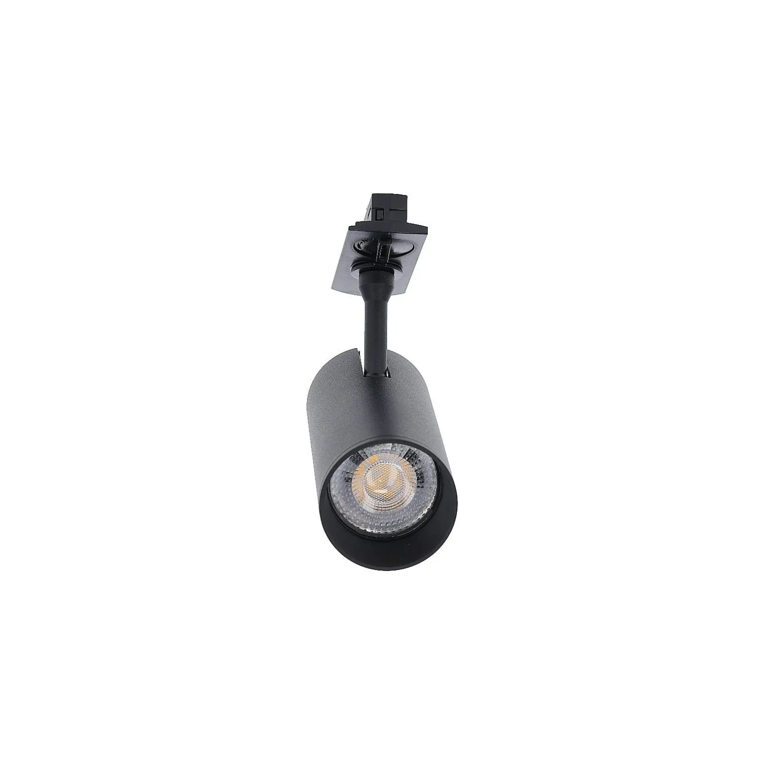 Bright Choice Komplett set 1-Fas Rail L 1 x 1 Meter Svart | incl. 6x Spot + GU10 2700K 3W Dimbar + Ändkåpa, Strömkontakt och L -Anslutningsstycke