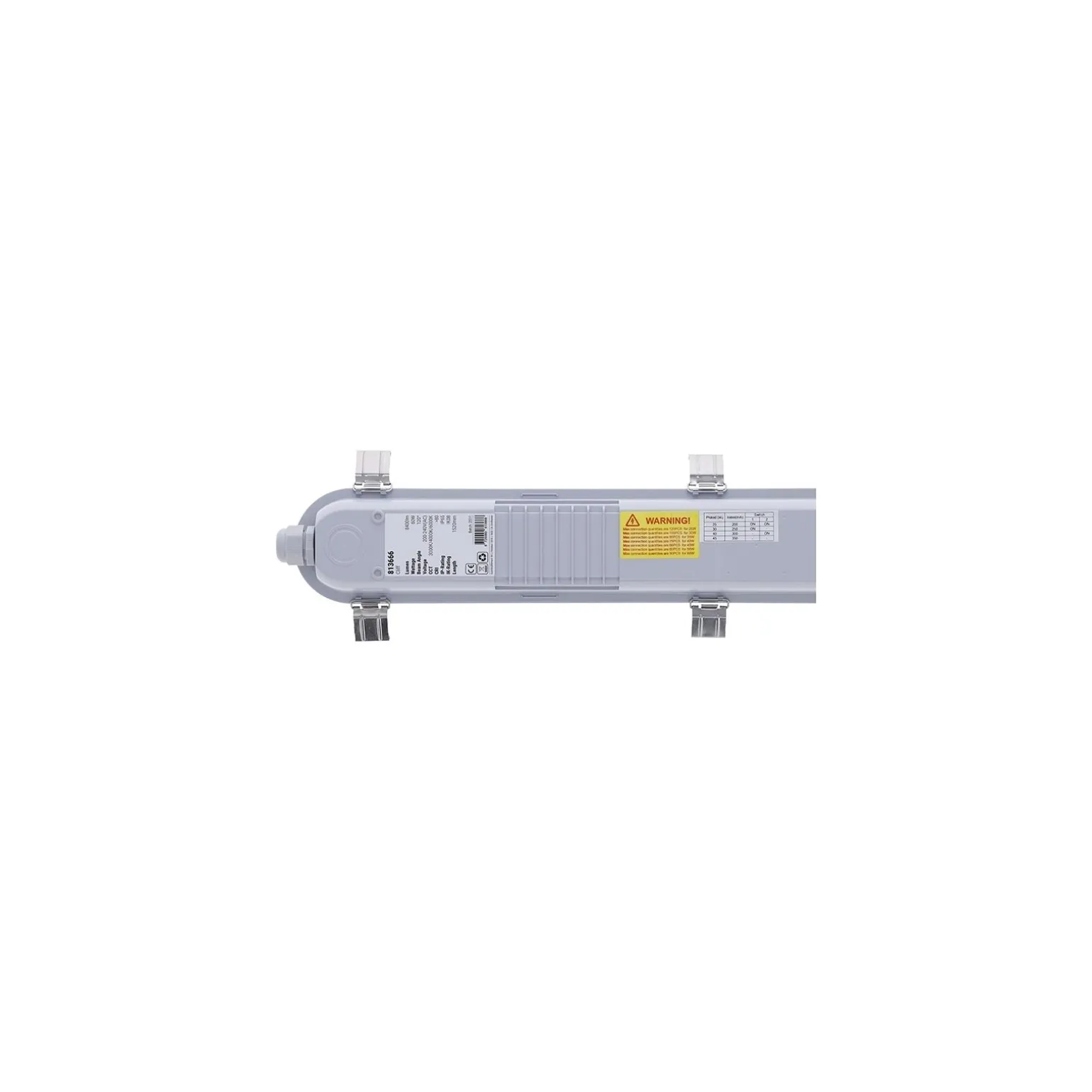 Bright Choice LED Allmänbruksarmatur Vattentät 35/40/50/60W Max. 8400lm - 830- 840-860 CCT | 150cm - IP65