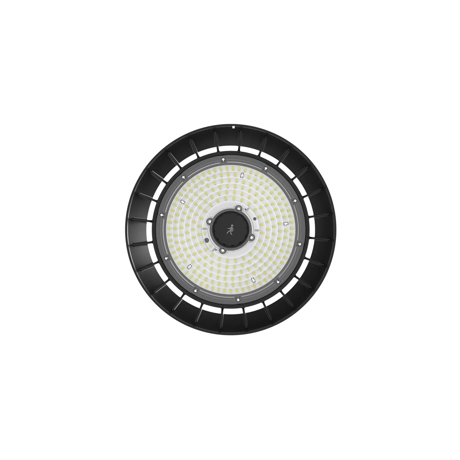 Bright Choice LED Highbay Stål Svart 150W 25500lm 90D - 757 Kallvit | IP65 - med Rörelse- och Ljussensor