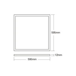 Bright Choice LED Panel Backlit 40W 4080lm 827-865 CCT + RGB | 60x60cm - UGR <22