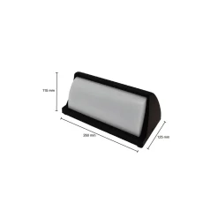 Bright Choice LED Plafond Svart 12W 1200lm - 840 Kallvit | IP54