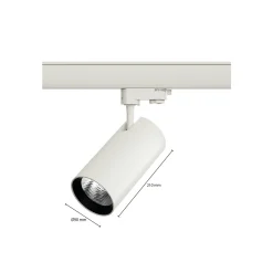 Bright Choice LED Spårbelysning ELARA PC Vit 30W 2500lm 40D - 840 Kallvit