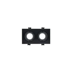 Bright Choice Spot Duo Svart | Utskärning 155x75mm - IP22 - GU10 Fitting