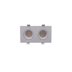 Bright Choice Spot Duo Vit | Utskärning 155x75mm - IP22 - GU10 Fitting