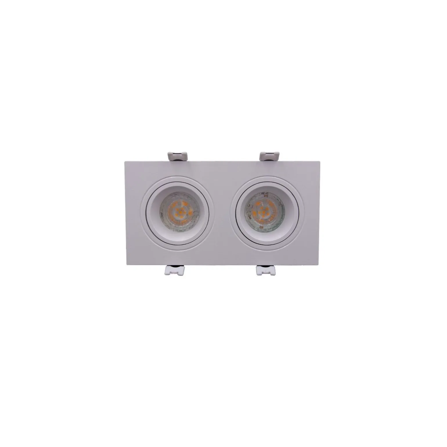 Bright Choice Spot Duo Vit | Utskärning 155x75mm - IP22 - GU10 Fitting