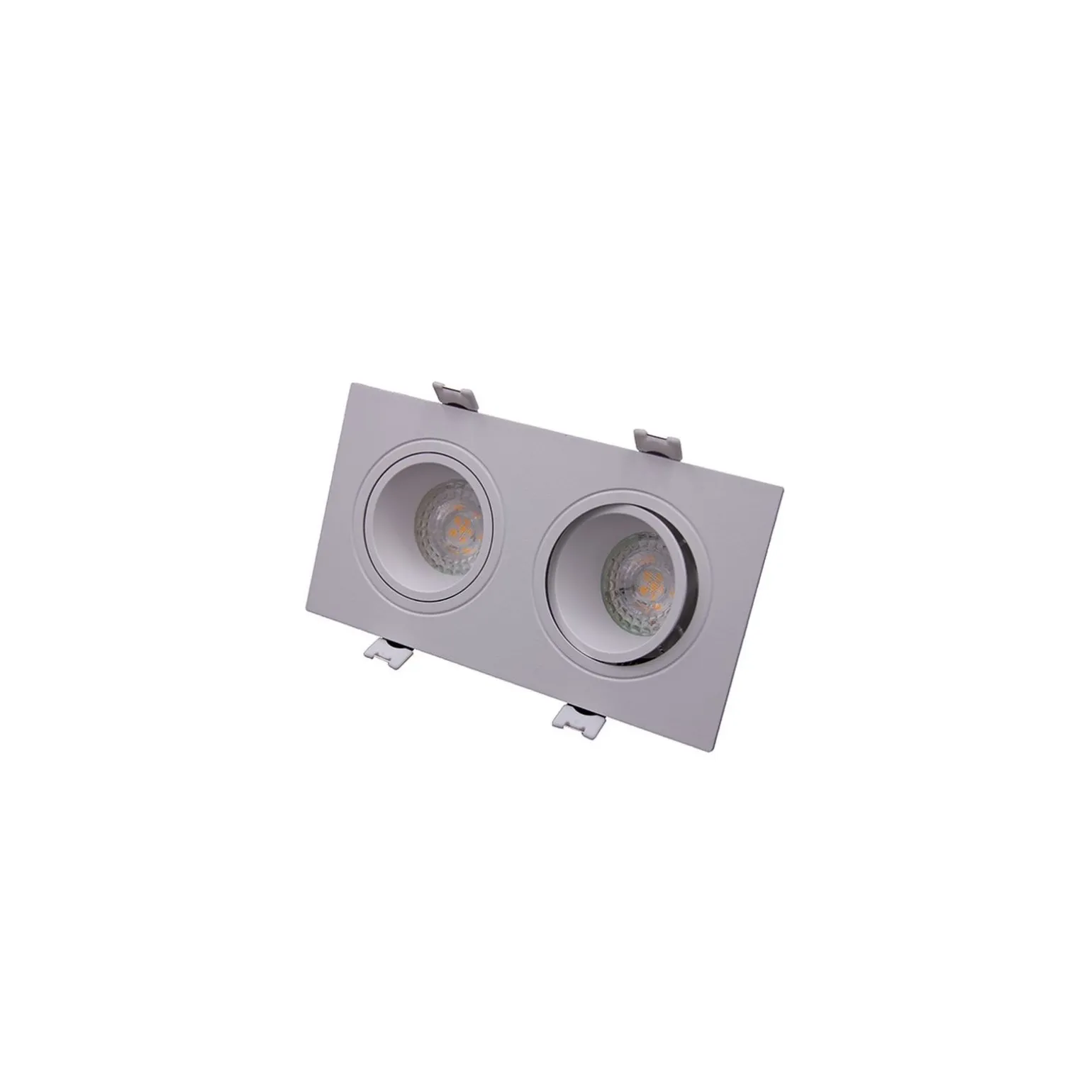 Bright Choice Spot Duo Vit | Utskärning 155x75mm - IP22 - GU10 Fitting