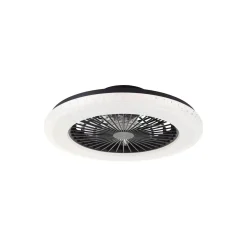 Brilliant Badria Takfläkt Plast Metall Svart 36W 4700lm - 830-865 CCT+RGB | 490mm - Fjärrkontroll Dimbar