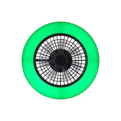 Brilliant Badria Takfläkt Plast Metall Svart 36W 4700lm - 830-865 CCT+RGB | 490mm - Fjärrkontroll Dimbar
