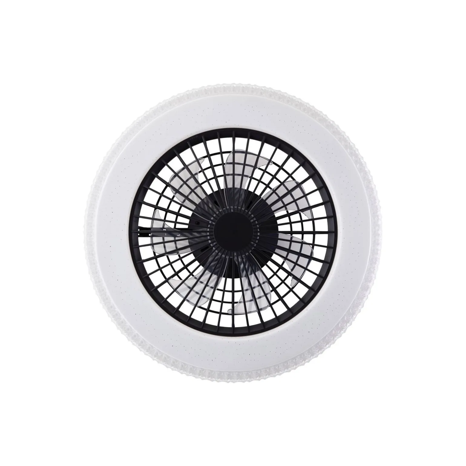 Brilliant Badria Takfläkt Plast Metall Svart 36W 4700lm - 830-865 CCT+RGB | 490mm - Fjärrkontroll Dimbar