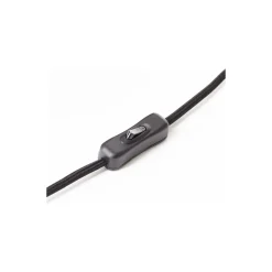 Brilliant Bordslampa Casto Glas Metall Svart Beige | 190mm - Passande för 1x E27