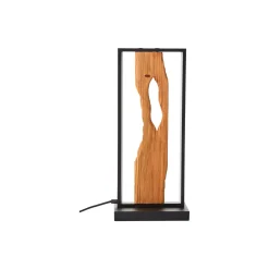 Brilliant Bordslampa Chaumont Aluminium Metall Trä Svart 8W 940lm - 830 Varm Vit