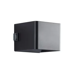Brilliant Iseo Vägglampa Plast Svart 4W 300lm - 830 Varm Vit | IP44 - Utomhus - Rörelse- och Ljussensor - USB Uppladdningsbar