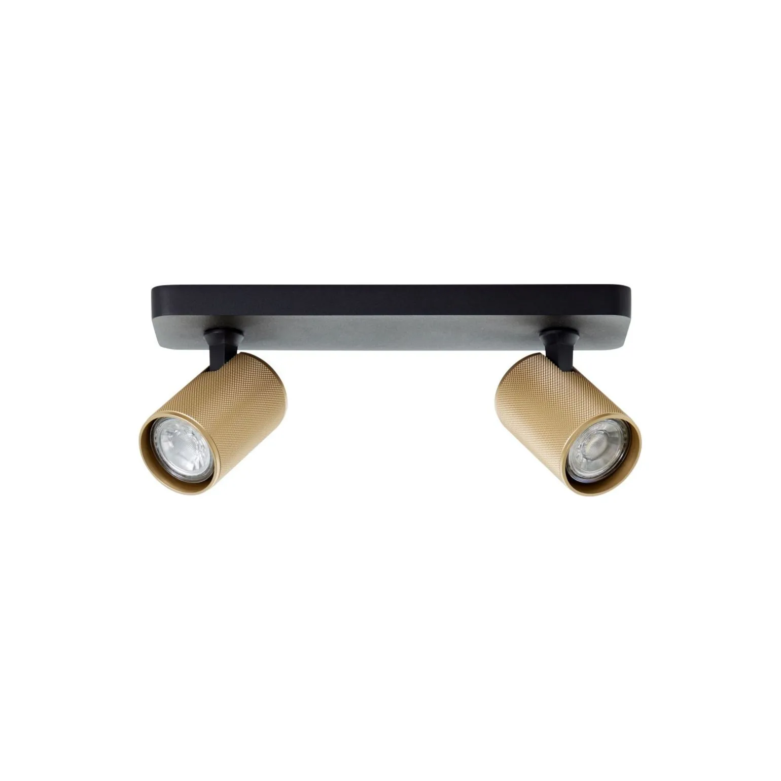 Brilliant Marty Taklampa Aluminium Sandig Svart Guld 10W 700lm - 830 Varm Vit | Inkl. 2x GU10