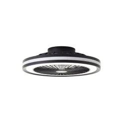 Brilliant Palmero Takfläkt Plast Metall Svart 36W 5000lm - 827-865 CCT | 466mm - Fjärrkontroll Dimbar