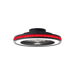 Brilliant Palmero Takfläkt Plast Metall Svart 36W 5000lm - 827-865 CCT | 466mm - Fjärrkontroll Dimbar