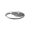 Brilliant Runda Taklampa Metall Silicone Svart 45W 5200lm - 830-865 CCT | 500mm - Fjärrkontroll Dimbar