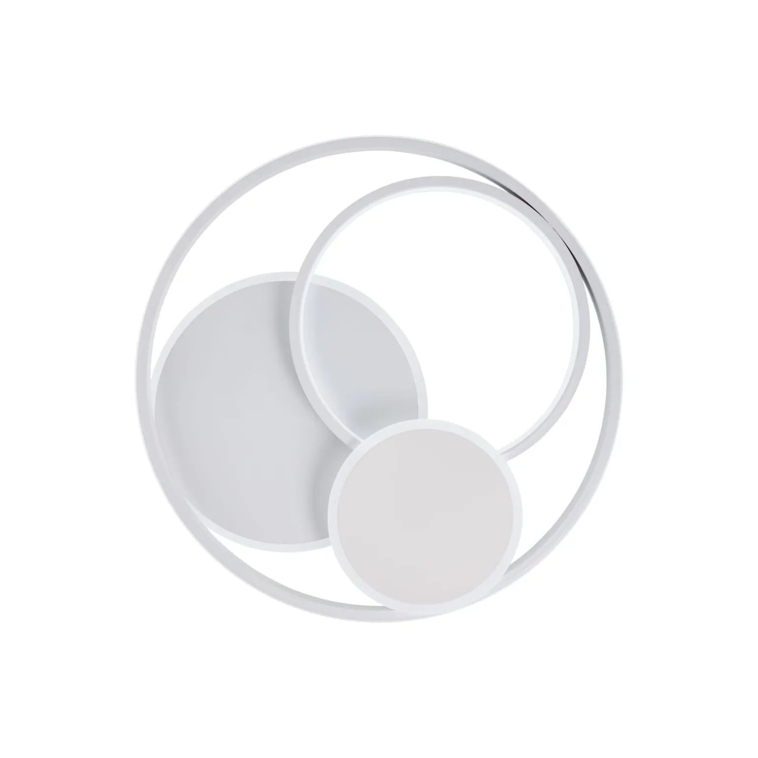 Brilliant Runda Taklampa Metall Silicone Vit 45W 5200lm - 830-865 CCT | 500mm - Fjärrkontroll Dimbar