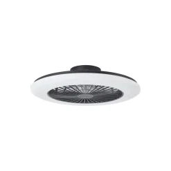 Brilliant Salerno Takfläkt Plast Svart 54W 6800lm - 830-865 CCT+RGB | 577mm - Fjärrkontroll Dimbar