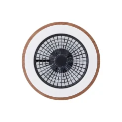 Brilliant Slimline Takfläkt Plast Metall Beige Svart 36W 4700lm - 830-865 CCT+RGB | 490mm - Fjärrkontroll Dimbar