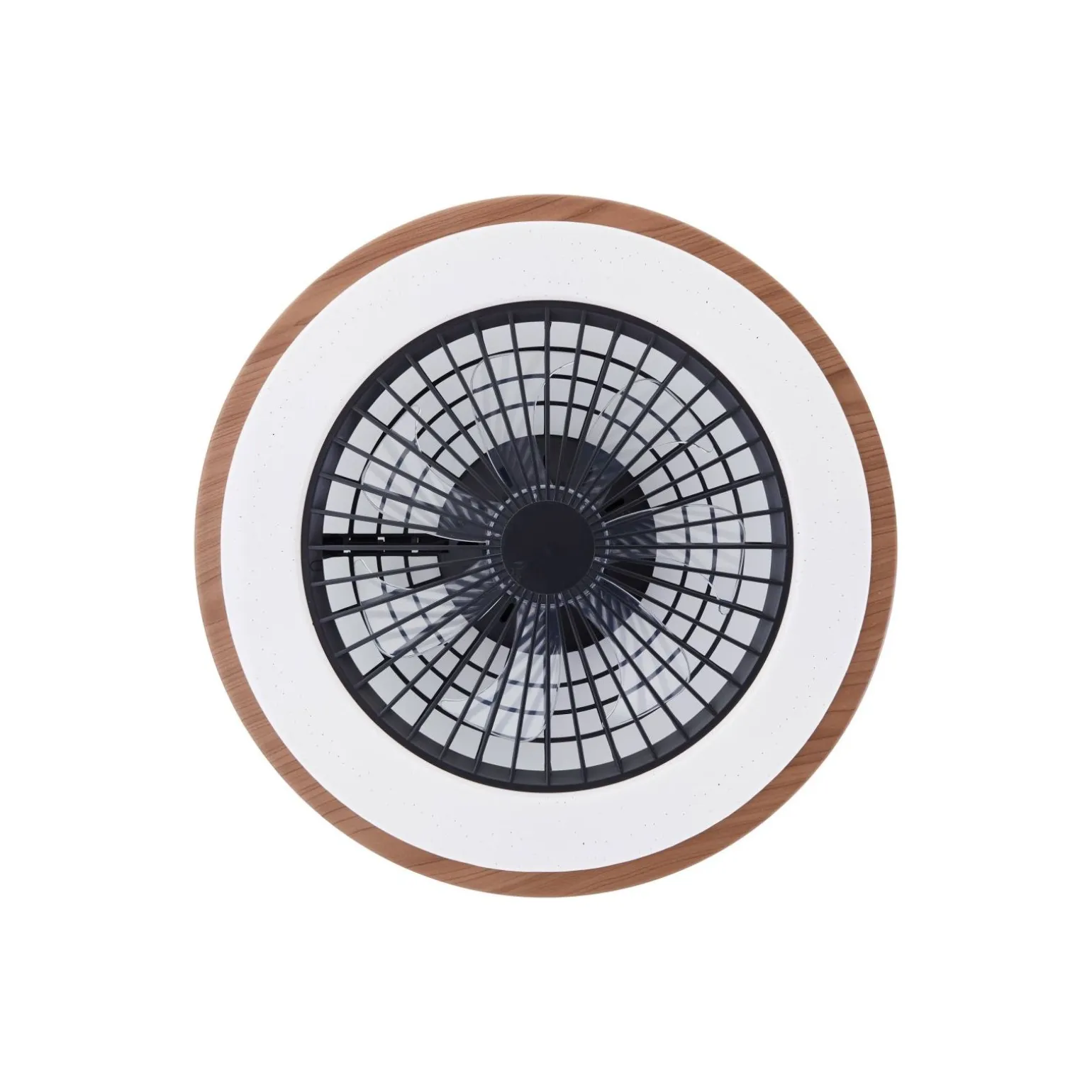 Brilliant Slimline Takfläkt Plast Metall Beige Svart 36W 4700lm - 830-865 CCT+RGB | 490mm - Fjärrkontroll Dimbar