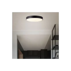 Brilliant Slimline Taklampa Metall Plast Svart Vit 34W 3800lm - 830-865 CCT | 490mm - Fjärrkontroll Dimbar