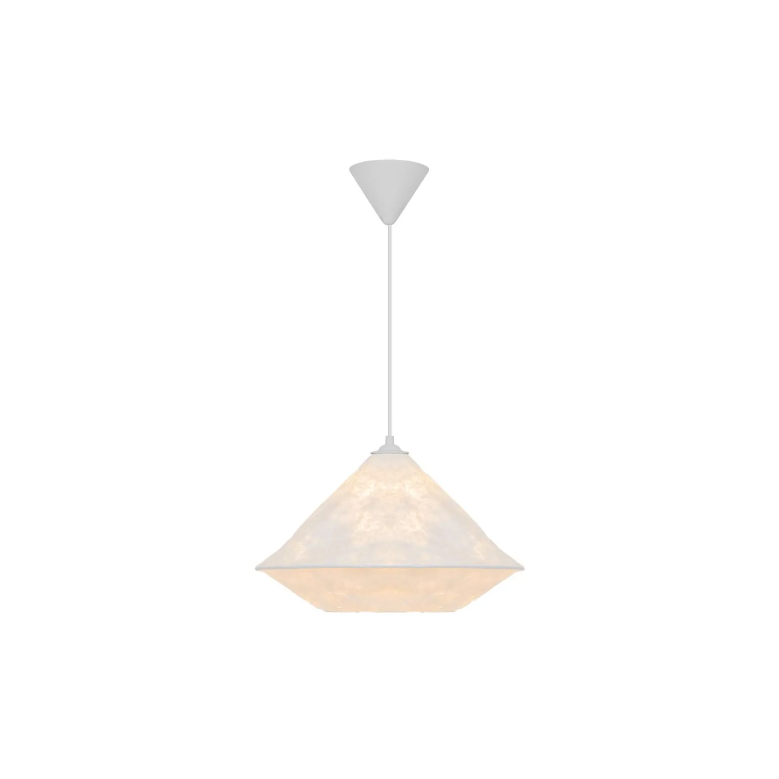 D'Lite Pendellampa Groede Papper Vit | Passande För 1x E27