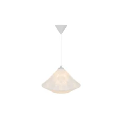 D'Lite Pendellampa Groede Papper Vit | Passande För 1x E27