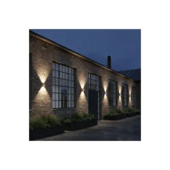 D'Lite Vägglampa Nova Beige Up & Down 4.9W 480lm - 830 Varm Vit | IP54 - Justerbar strålvinkel