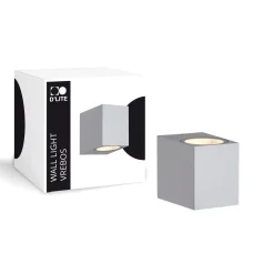 D'Lite Vägglampa Vrebos Silver | Passande för 1x GU10
