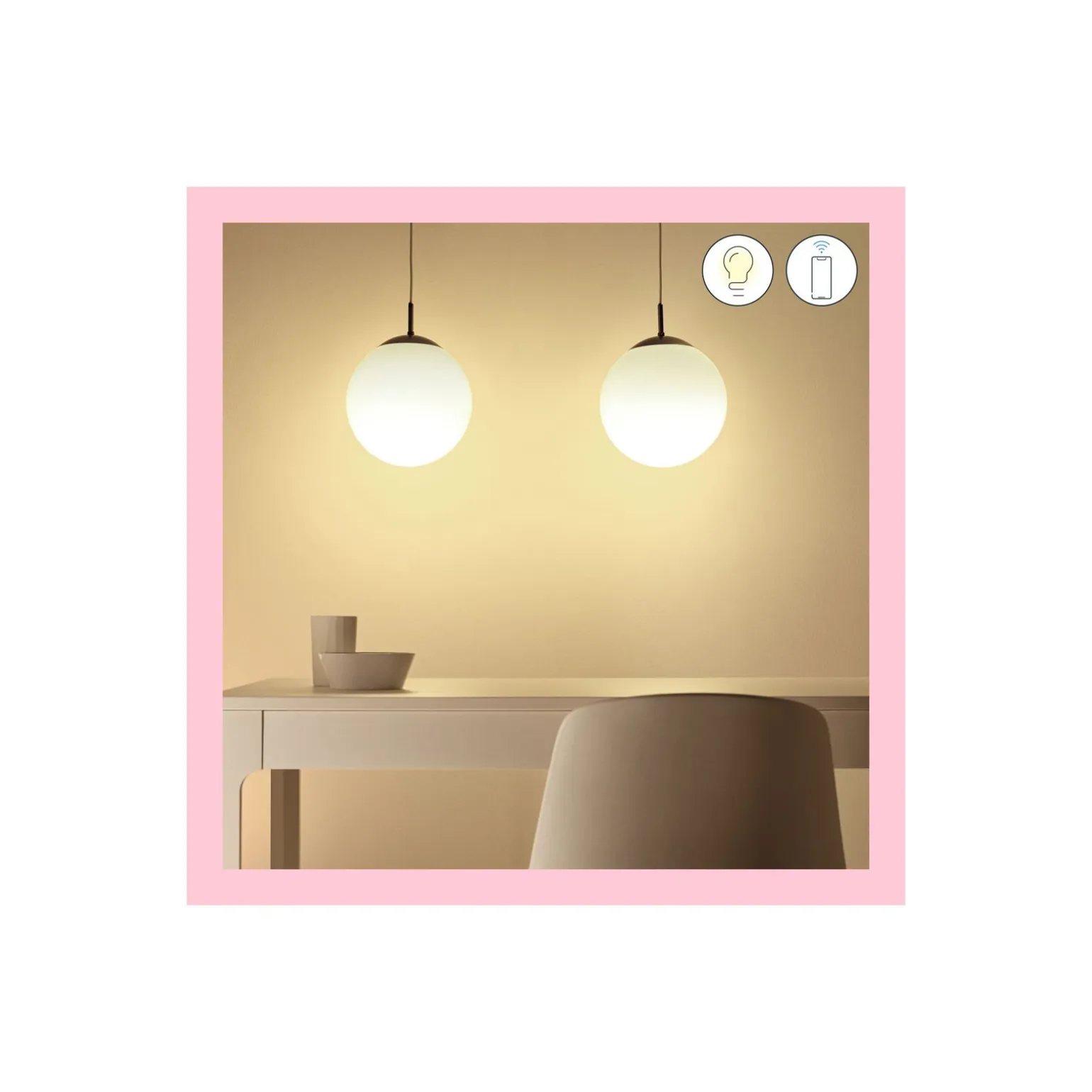 Dubbelpack 2x WiZ Smart LED E27 Päron Filament Matt 9W 806lm - 822-865 Justerbar Vit + RGB | Dimbar - Ersättare 60W