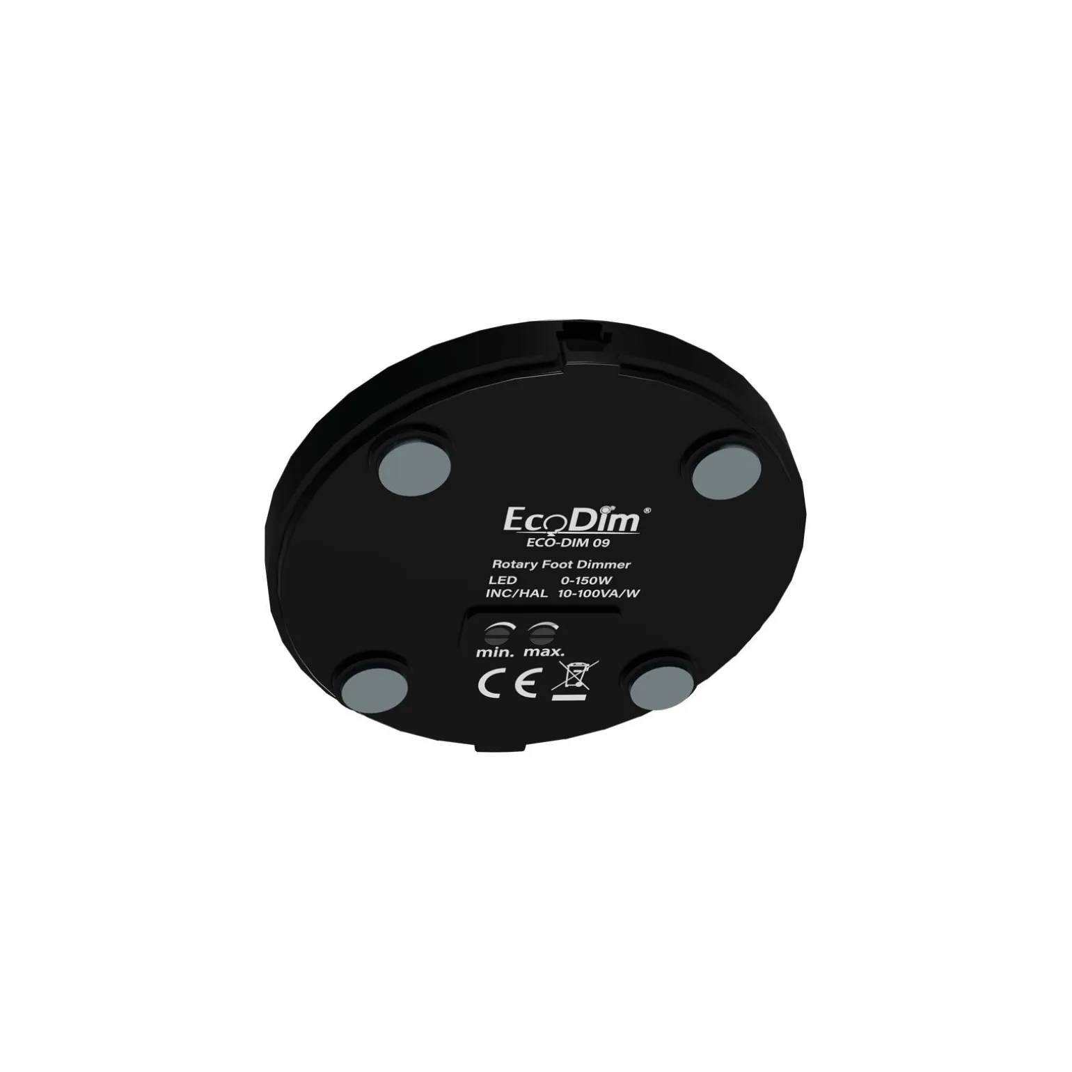 EcoDim.09 LED Dimmer Golv 0-50W Svart