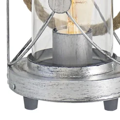 Eglo Bordslampa Bradford Stål Silver | Passande För 1x E27