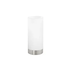 Eglo Bordslampa Damasco 1 Stål Satin Nickel | IP20 - Passande för 1x E27