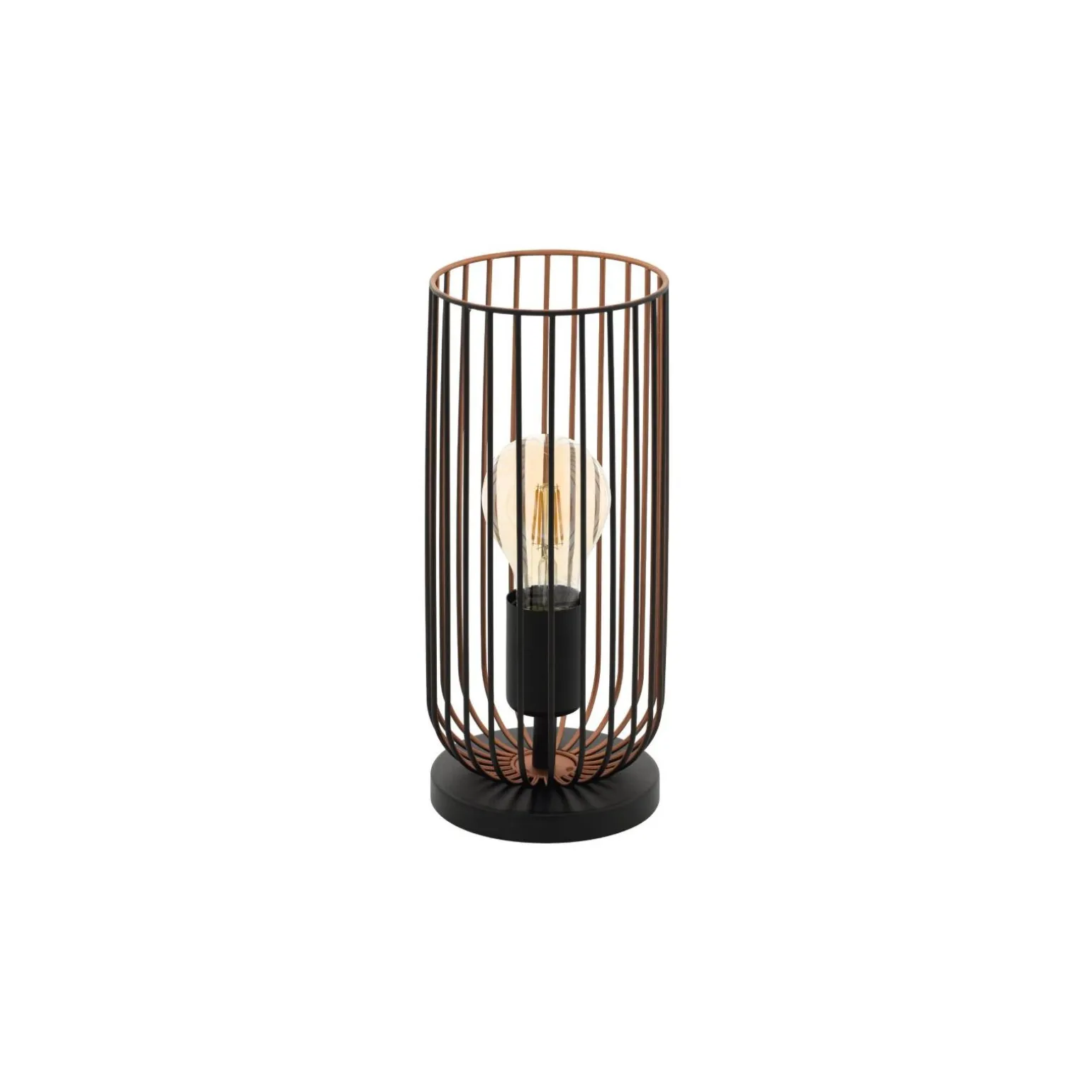 Eglo Bordslampa Roccamena Svart, Koppar | Passande för 1x E27