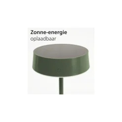 Eglo Bordslampa Simeri Solar Stål Grön 3W 250lm - 830-860 Justerbar Vit | IP44 - Touchdimmerbar - USB-C