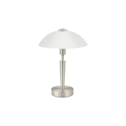 Eglo Bordslampa Solo 1 Stål Satin Nickel | IP20 - Passande för 1x E14