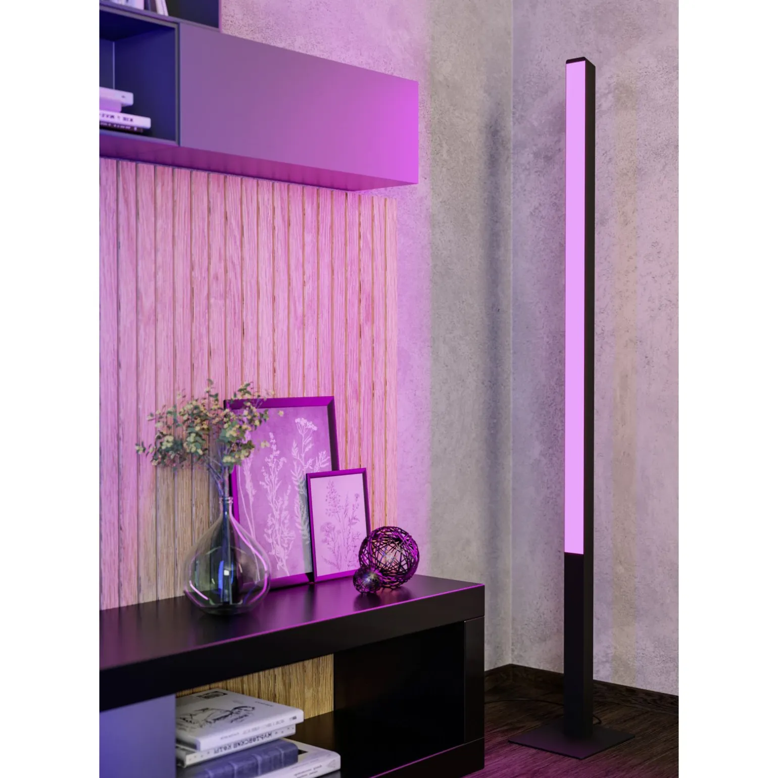 Eglo Connect.Z Smart Golvlampa Simolaris-Z Aluminium Svart 34W 3960lm - 827-865 Justerbar Vit | Dimbar