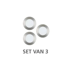 Eglo Connect.Z Smart Infälld Spot Badrumsbelysning Fueva 6-Z Plast Satin Nickel 8.4W 1020lm - 827-865 Justerbar Vit + RGB | Dimbar