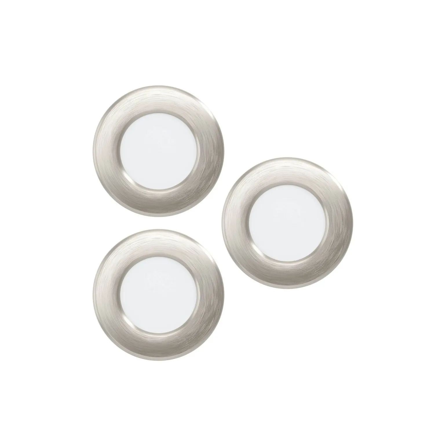 Eglo Connect.Z Smart Infälld Spot Badrumsbelysning Fueva 6-Z Plast Satin Nickel 8.4W 1020lm - 827-865 Justerbar Vit + RGB | Dimbar