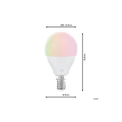 Eglo Connect.Z Smart LED Boll E14 Matt 4.9W 470lm - 827 Extra Varm Vit | Dimbar - Ersättare 40W