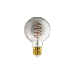 Eglo Connect.Z Smart LED Globe E27 Filament Smokey 4W 150lm - 820 Extra Varm Vit | Dimbar - Ersättare 15W