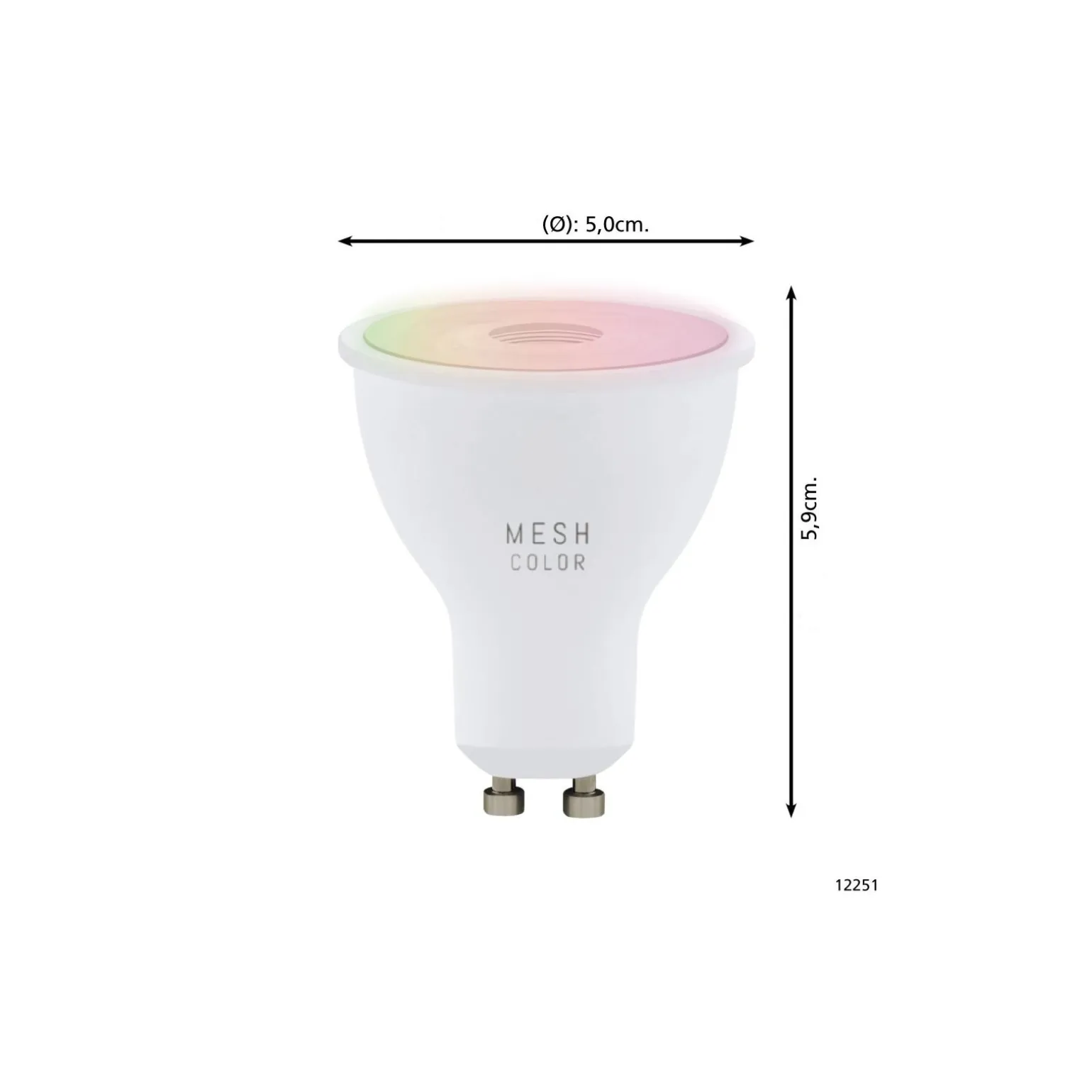Eglo Connect.Z Smart LED Spot GU10 PAR16 4.9W 345lm 45D - 827 Extra Varm Vit | Dimbar - Ersättare 50W