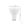Eglo Connect.Z Smart LED Spot GU10 PAR16 4.9W 400lm 42D - 827-865 Justerbar Vit | Dimbar - Ersättare 57W