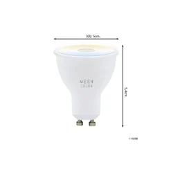 Eglo Connect.Z Smart LED Spot GU10 PAR16 4.9W 400lm 42D - 827-865 Justerbar Vit | Dimbar - Ersättare 57W