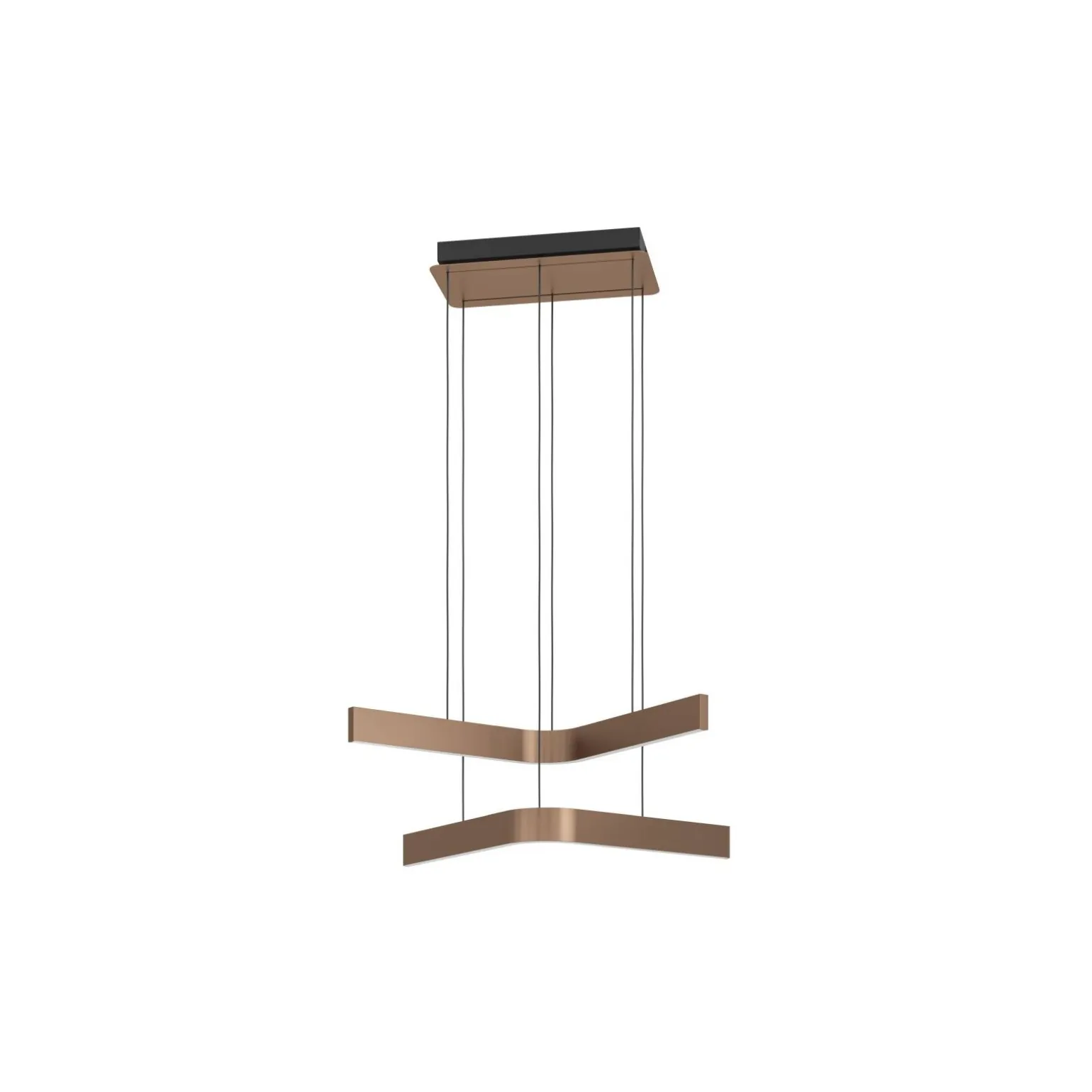 Eglo Connect.Z Smart Pendellampa Folcino-Z Stål Bronze, Svart 36W 3720lm - 827-865 Justerbar Vit + RGB | Dimbar